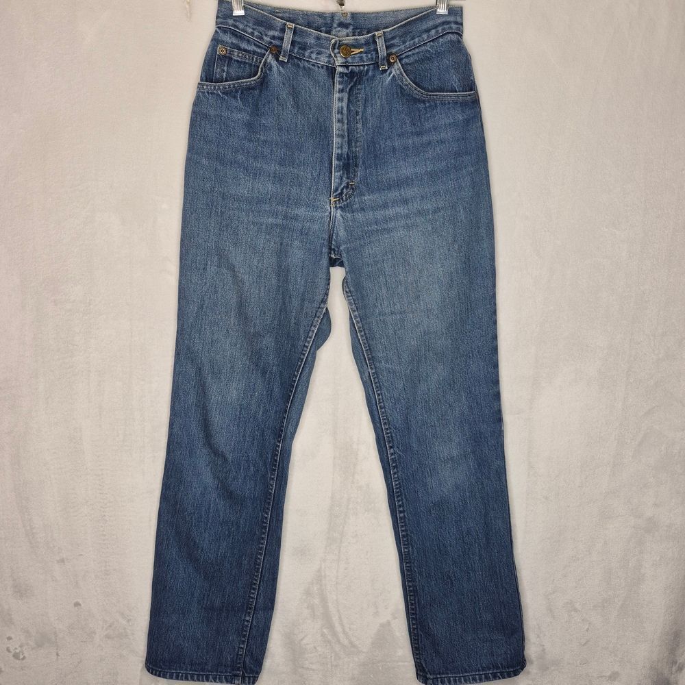 Vintage 80s Lee‎ Rider's High Rise Straight Leg USA Made Jeans Size 11